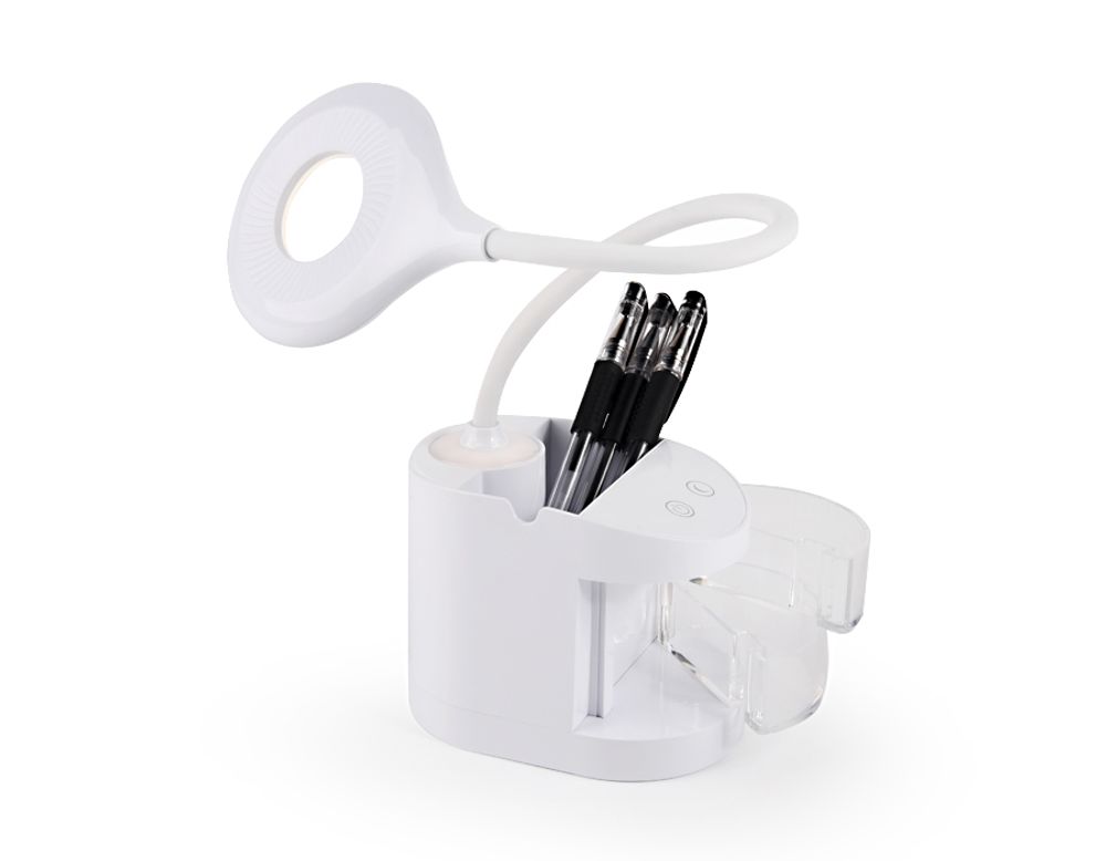 Ambrella Настольная светодиодная лампа со встроенной аккумулятороной батареей и органайзером Desk DE561