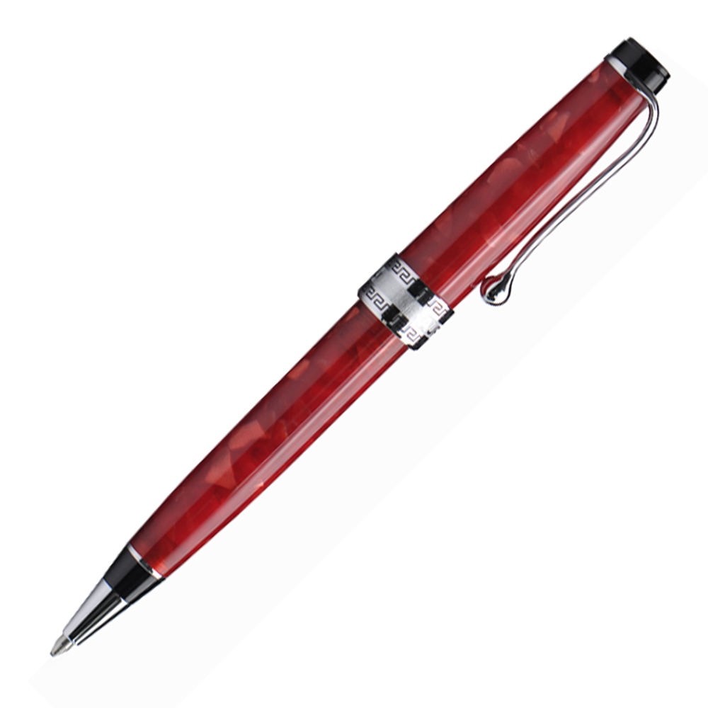 Шариковая ручка Aurora Optima Auroloide Red CT стержень: M, цвет чернил: blue, в подарочной коробке