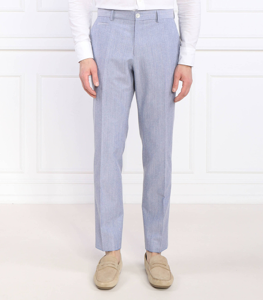 Брюки H-Genius-224 BOSS BLACK - голубой(50489421)