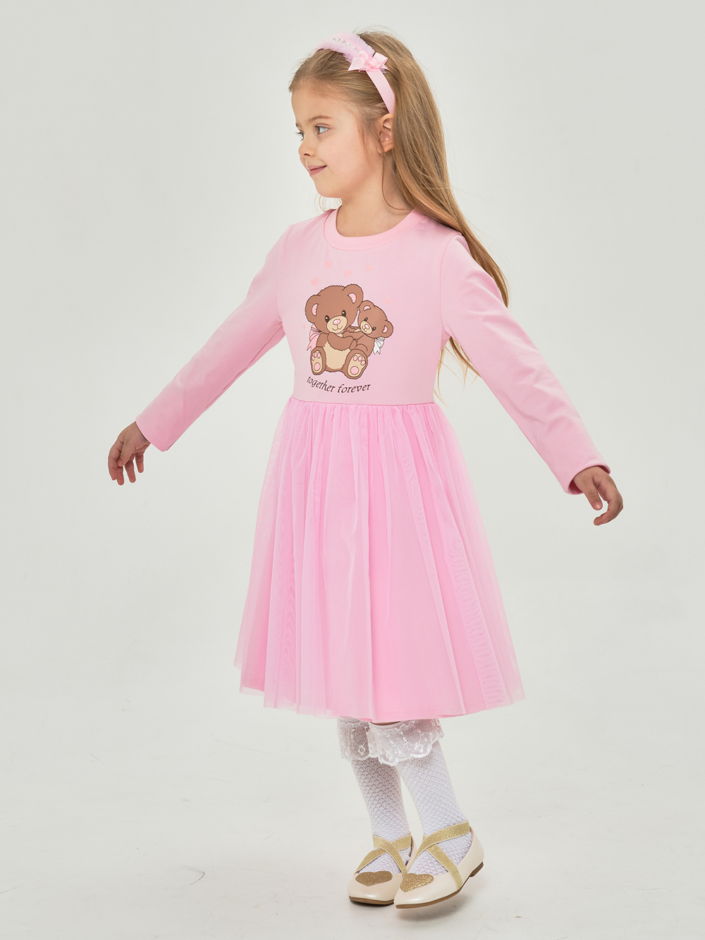 Платье «Мишка» розовый