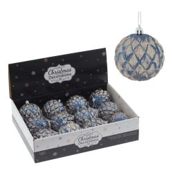 GAEM Набор из 12шт Украшение новогоднее "Шар", D 8 см, L35 W27 H9 см
