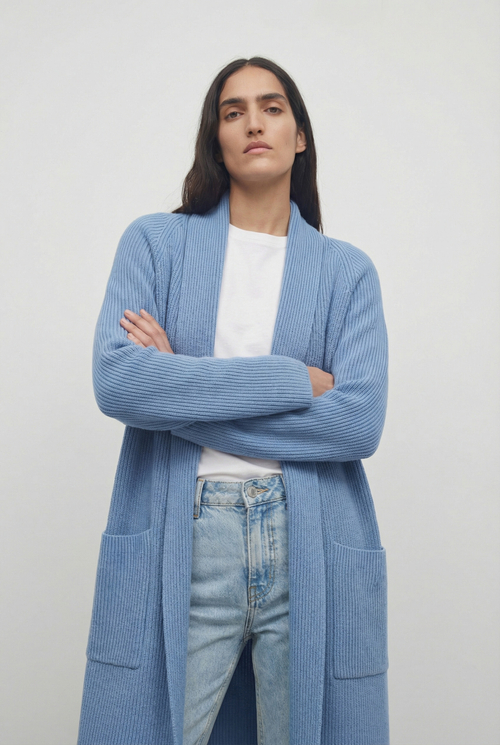 Удлиненный кардиган-пальто