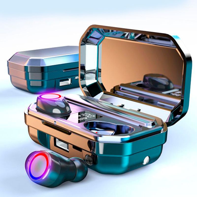 Наушники беспроводные TWS-M12 чёрные (black)