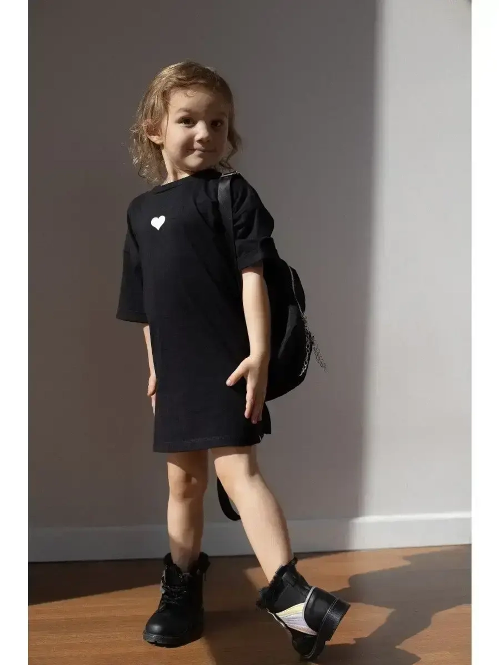 Платье детское трикотажное в садик