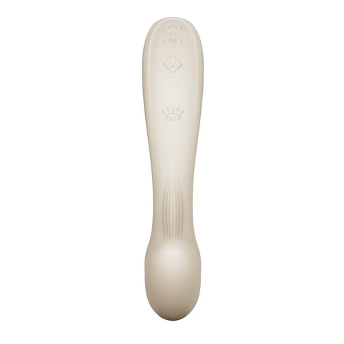 Белый вибромассажёр для зоны G с пульсацией, вакуумной стимуляцией и функцией нагрева Zalo Talis G-Spot PulseWave Vibrator Ivory White