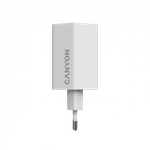 CANYON charger HEXAGON 65 GaN 65W 2xPD 1xQC EU White