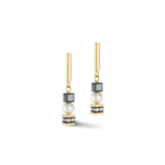 Серьги Coeur de Lion Black-Gold 4085/21-1316