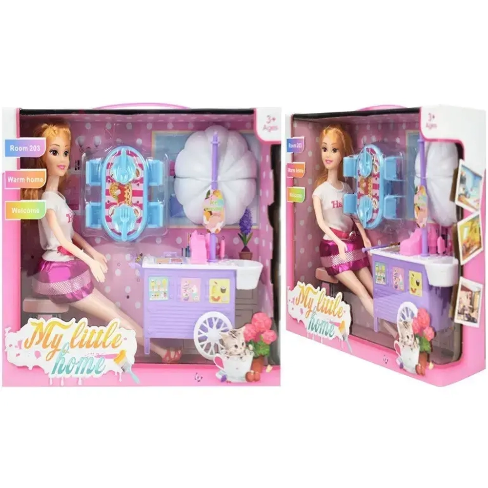 Кукла «Летнее кафе у Тесс», с аксессуарами, кор. 30*8*24 см