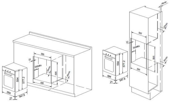 Электрический духовой шкаф GRAUDE BK 60.2 EL