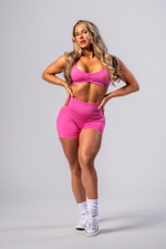 Шорты High Waisted Push-Up Shorts TOTALLY SEAMLESS 304 Розовые