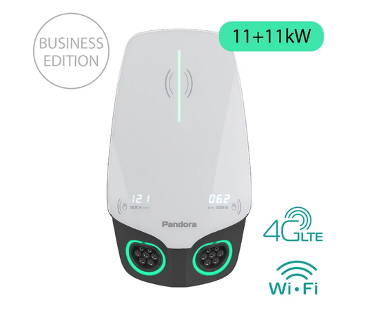 Настенная зарядная станция Pandora Wall-E DUO Business Edition AC 11+11 кВт