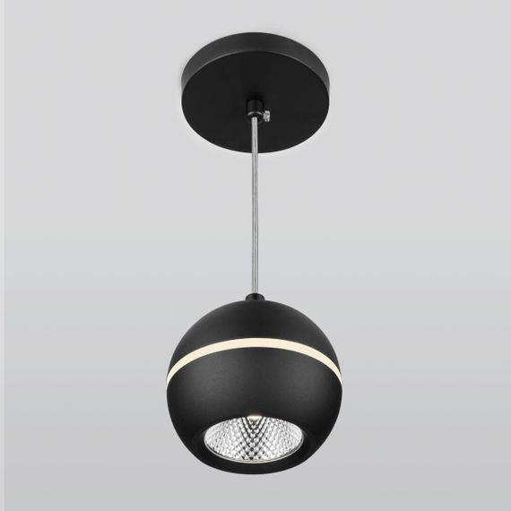 Подвесной светодиодный светильник Elektrostandard DLS023 9W 4200K черный a047775