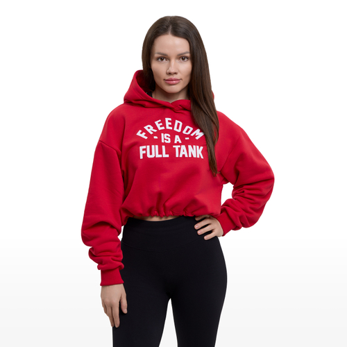 Худи женская Clan 13 Full tank, красный