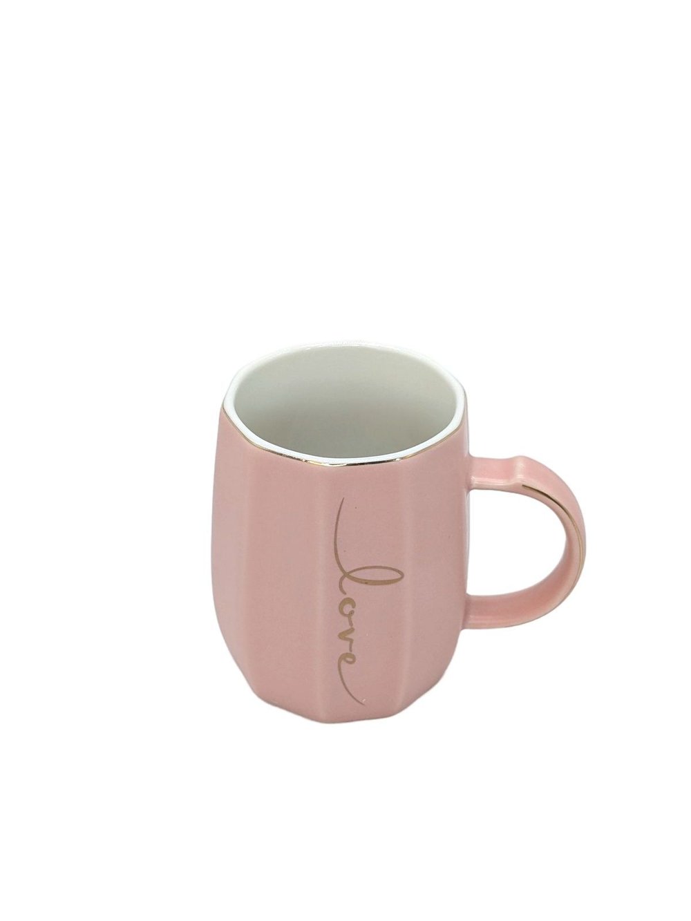 Кружка керамическая розовая 400 мл. (201525565-3)