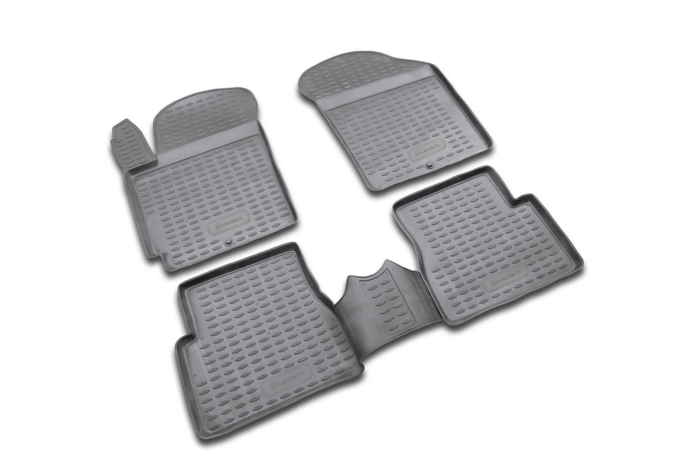 Коврики Standard, в салон KIA Picanto 2004-2011, 4 шт. (полиуретан, чёрные) Element.NLC.25.08.210