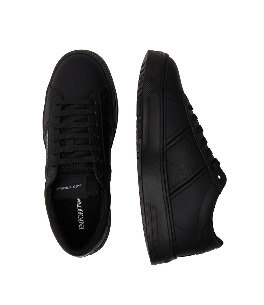 Кожаные кроссовки Emporio Armani - черный(X4X570 XN840)