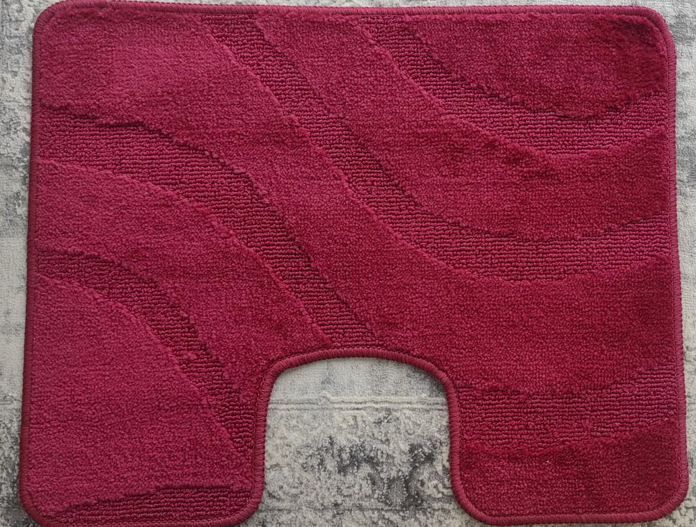 Комплект ковриков для ванной Confetti Bath Maximus Symphony 2577 Burgundy BQ (60*100; 50*60)