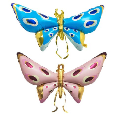 Фольгированный шар-фигура «Бабочка с усиками», 132 см