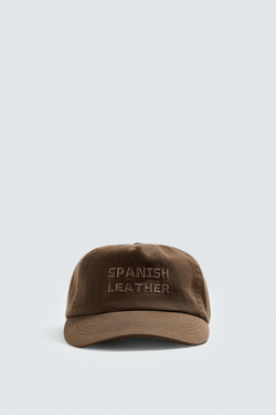 ZARA КЕПКА С ВЫШИВКОЙ, КОРИЧНЕВЫЙ