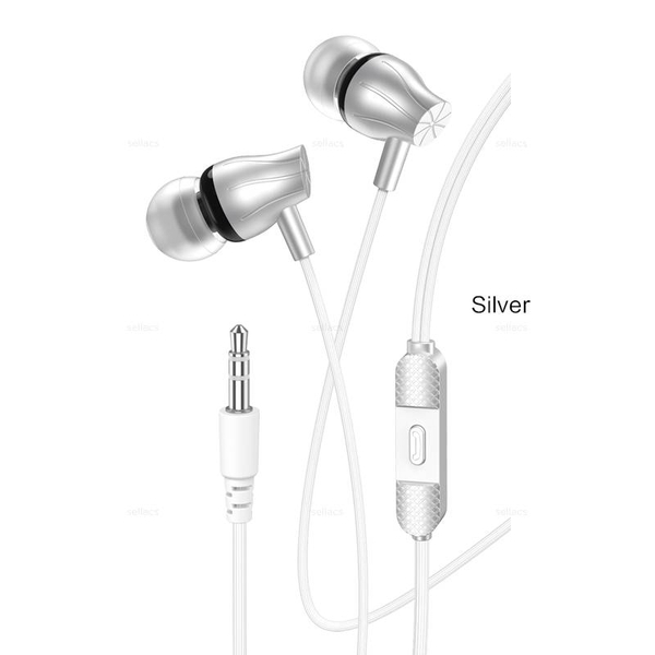 JOKADE JD066, Проводные наушники 1.2m (silver)