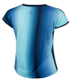Женская теннисная футболка Bidi Badu Spectrum Capsleeve - небесный