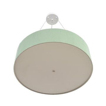 8326/5 MODERNI LN зеленый/белый, металл/текстиль/пластик Потолочный светильник E27 5*60W 220V GOFERA