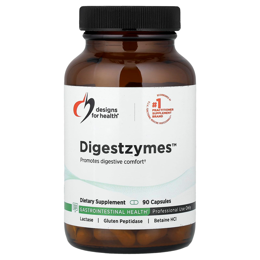 Designs For Health, Digestzymes ™, 90 капсул