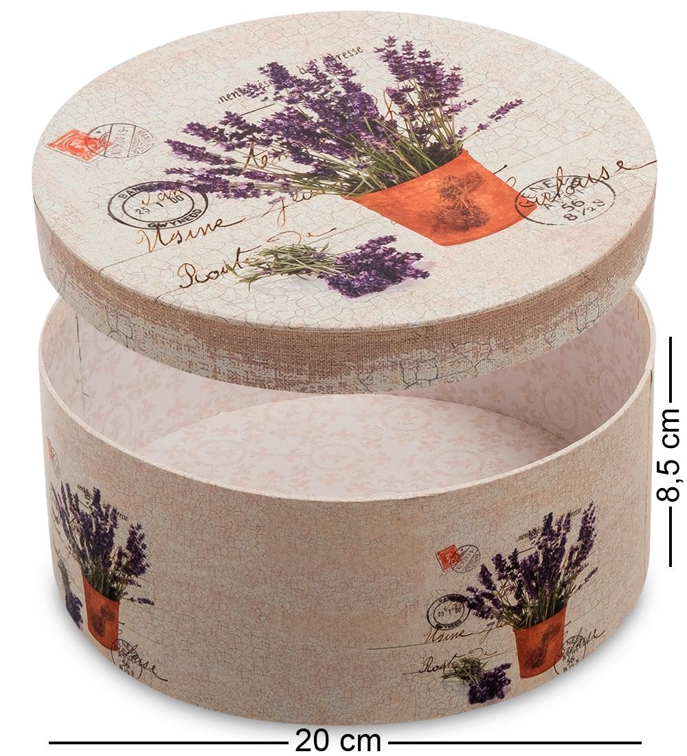 WG-104/3-E Коробка подарочная «Круг» цв.беж./коричн.