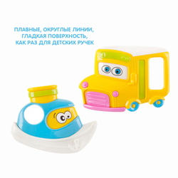 Набор погремушек грузовик, катер