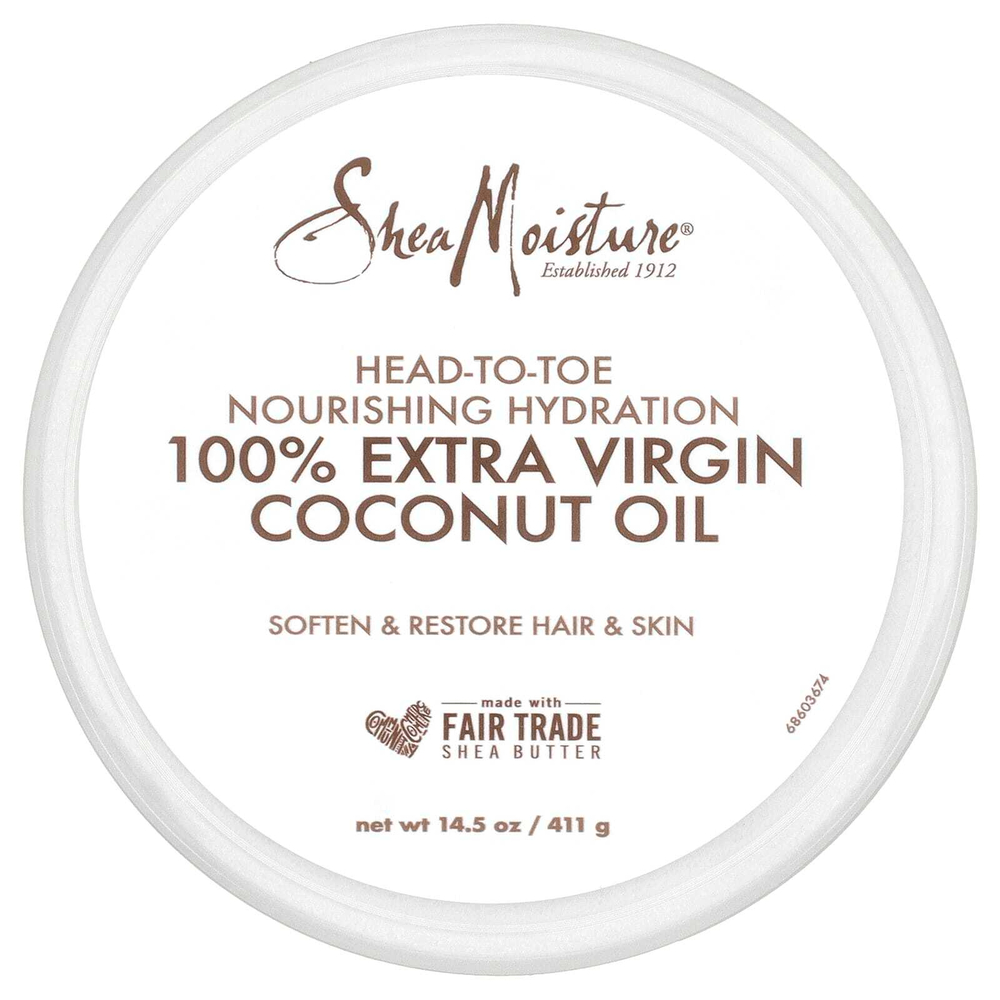SheaMoisture, 100% нерафинированное кокосовое масло высшего качества, 411 мл (14,5 жидк. унции)