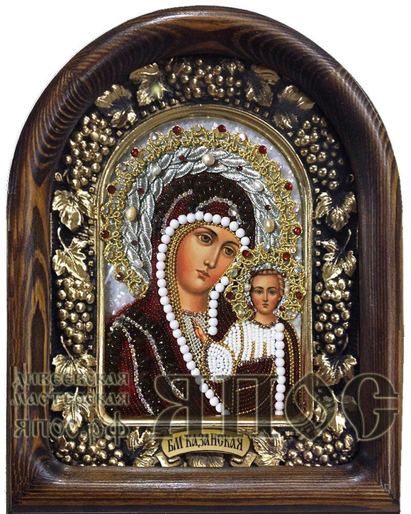 Икона Пресвятая Богородица Казанская бисер