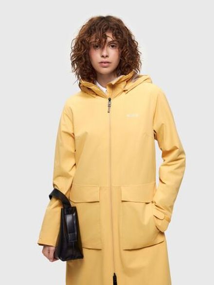 Женский плащ СЕЛЕНГА (SELENGA) NORPPA жёлтая дыня
