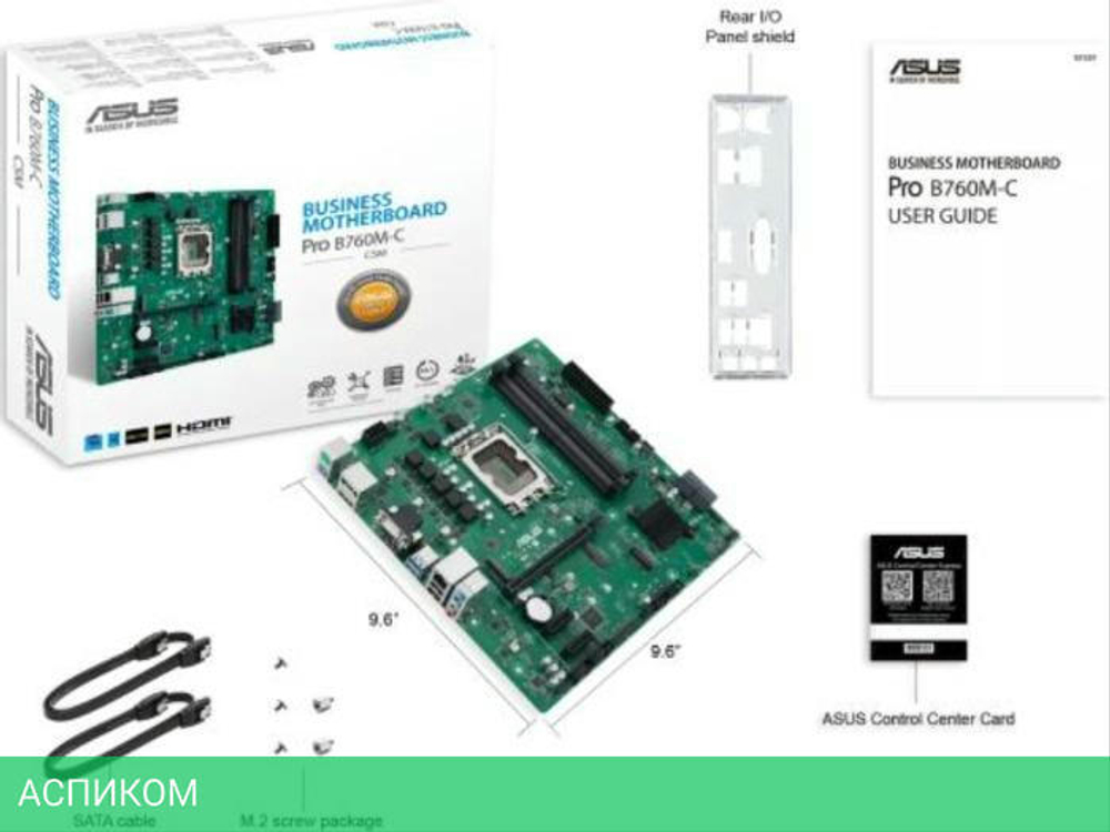 Материнская плата ASUS Pro B760M-C-CSM (90MB1DX0-M0EAYC)