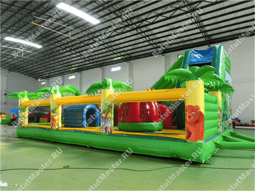 Коммерческий надувной батут "Джунгли малый"