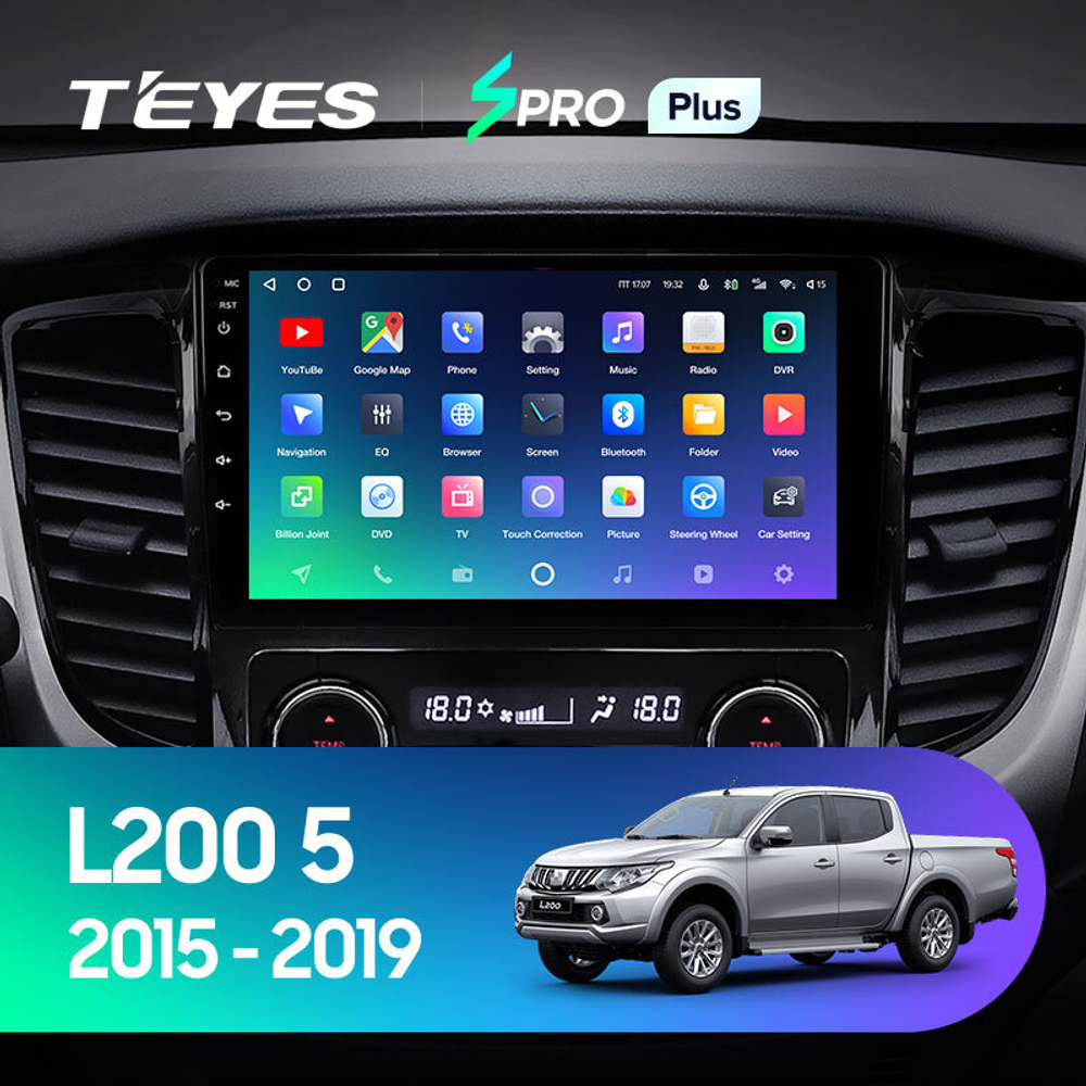 Teyes SPRO Plus 9" для Mitsubishi L200 2015-2019