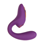 Фиолетовый вибромассажер с клиторальной стимуляцией ToyFa L'eroina Megam 561033