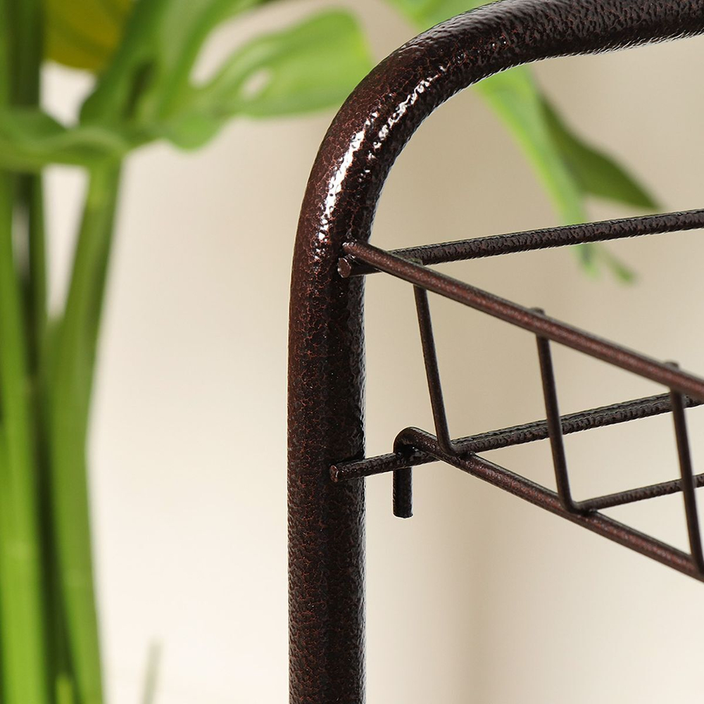 Полка для обуви, мет-л, 4 секц, 46х28х70 см, медный антик, Nika, ЭТ2/А