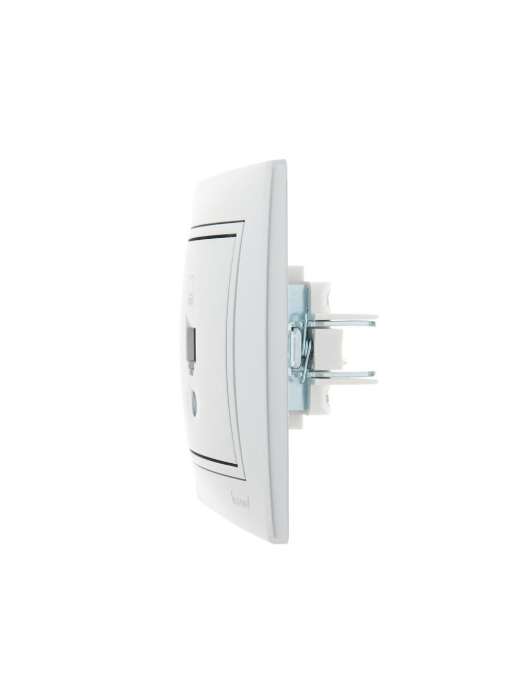 Розетка компьютерная 1-м СП Mira RJ45 сер. метал. LEZARD 701-1010-139