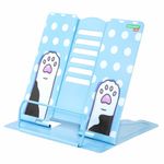 Подставка для книг и учебников BRAUBERG KIDS "Lil Paws", регулируемый угол наклона, металл, 238053