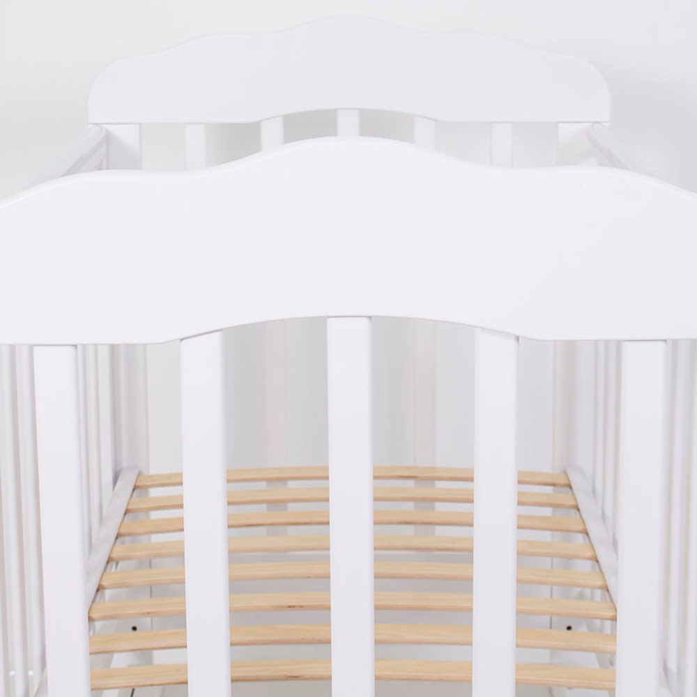 Кроватка детская Топотушки Мария 6 маятник, белая