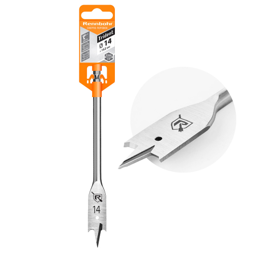 Сверло по дереву перовое 14 х152мм "Rennbohr"