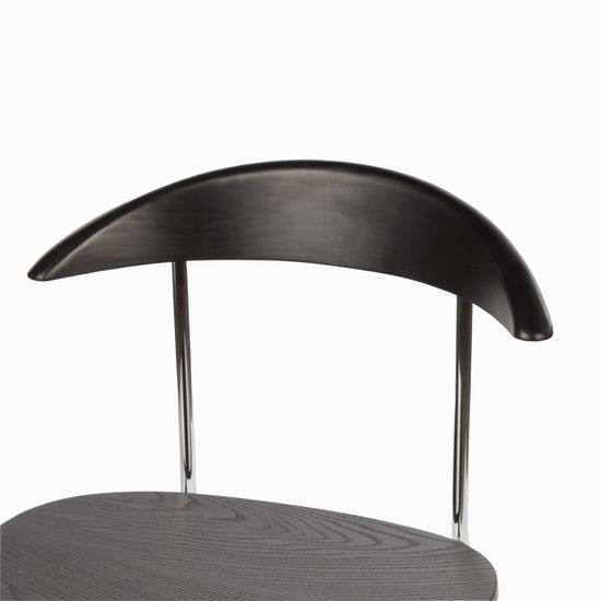 Обеденный стул Dina Plane металлический каркас, спинка и сиденье дерево