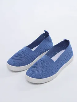 Мокасины летние текстильные