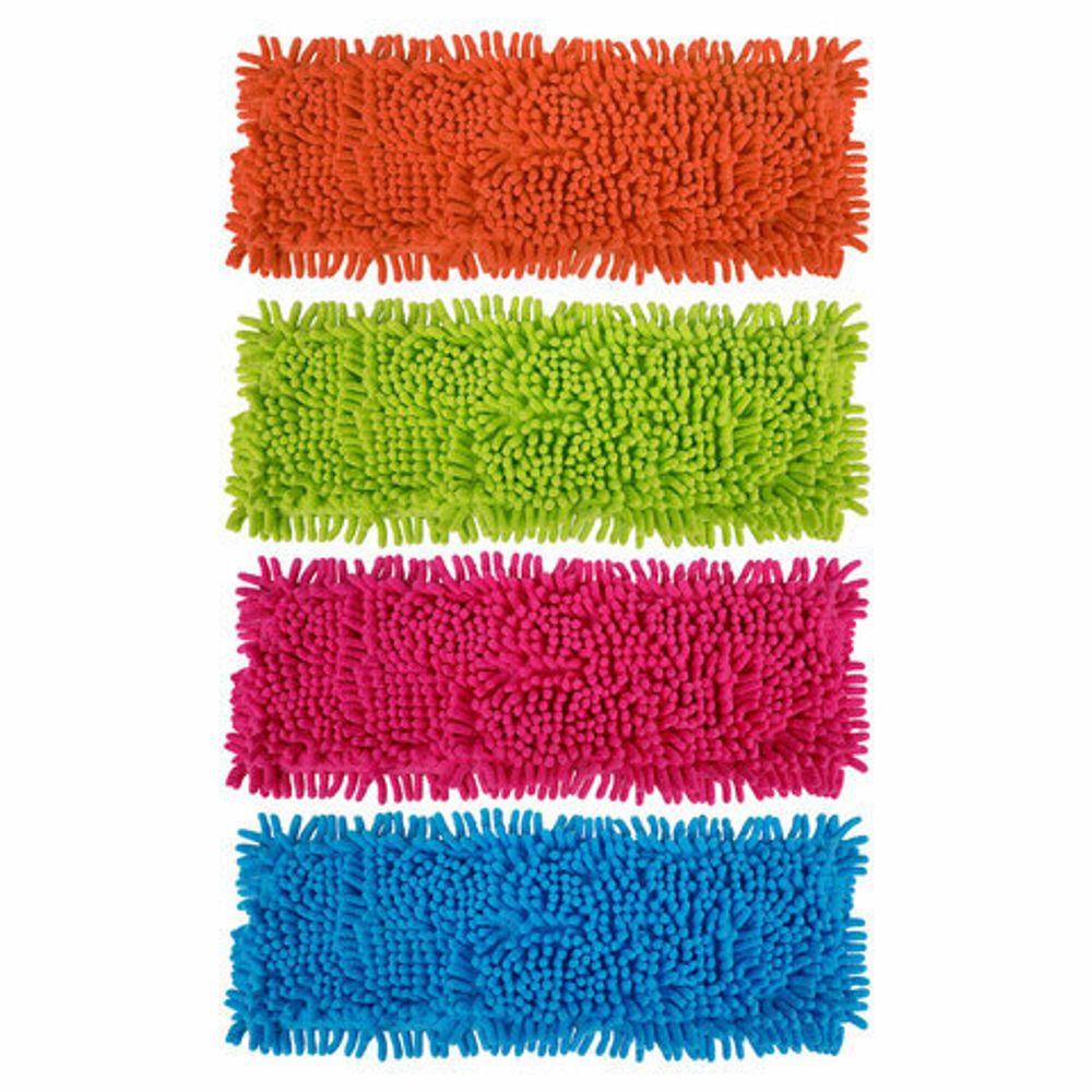 Насадка МОП комплект 4 шт., универсальная для швабр 38-42 см (ТИП К), микрофибра , LAIMA, 607460