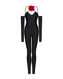 Комбинезон с розой из бифлекса