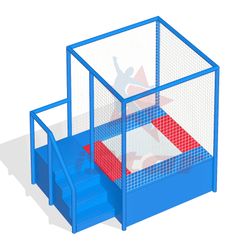 Батутный комплекс (мини) с ограждением - 1 батут