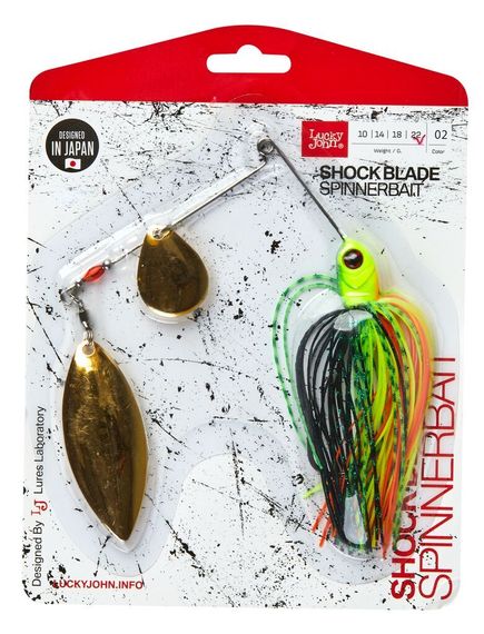 Спиннербейт Lucky John  SHOCK BLADE 22.0г 002 в блистере