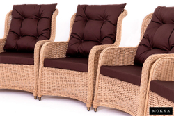 Комплект плетеной мебели МОККА SAN MARINO (стол обеденный, 8 кресел), Бежевый