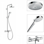 Душевая система Hansgrohe Croma Select S 27351400 с термостатом хром белая