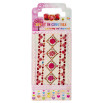 Наклейки-стразы Alingar, акриловые, "Здезды и цветы", пакет с европодвесом